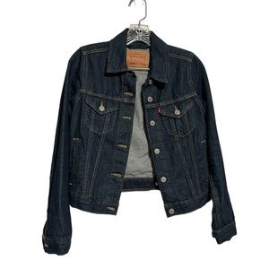 Women’s Levi’s Trucker Jean Jacket Dark Wash Denim XS